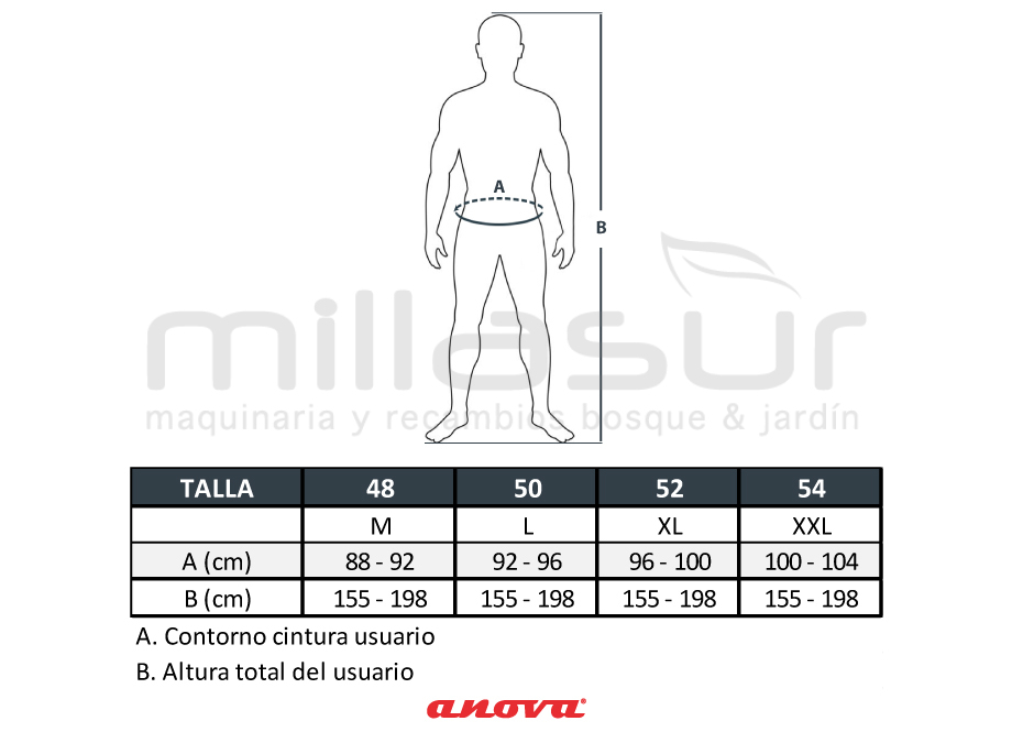 ZAHON DESBROZADORA HOMOLOGADO TALLA XXL
