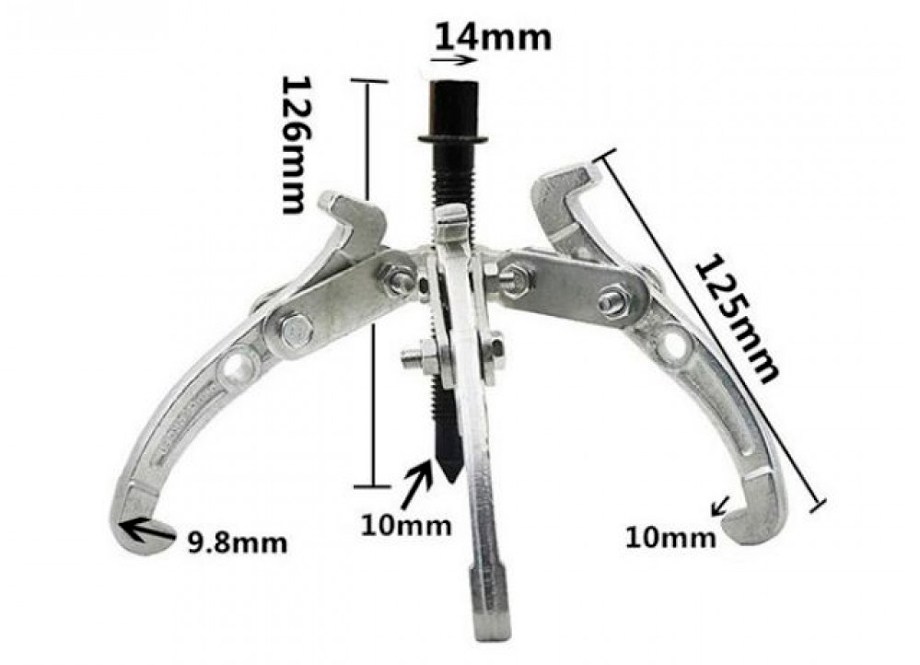 EXTRACTOR 3&quot; DE 3 GARRAS Cr-V 3000KG - TOTAL TOOLS