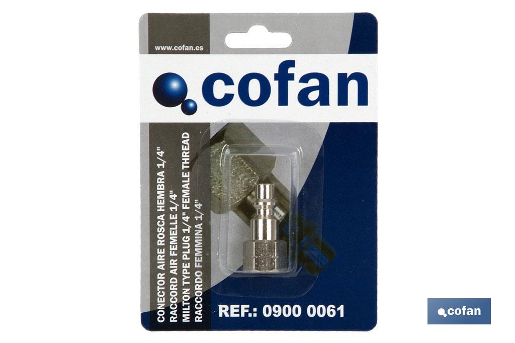 CONECTOR AIRE ROSCA HEMBRA 1/4&quot;