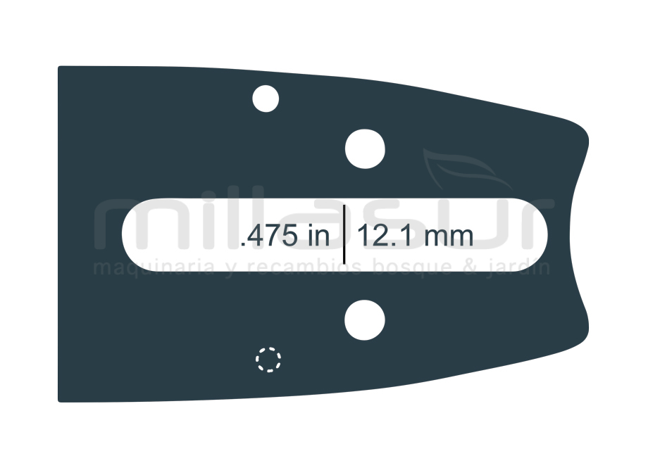 ESPADA ANOVA LAMINADA ADAPTABLE STIHL 16&quot; - 3/8 - .063 1,6mm - 60E