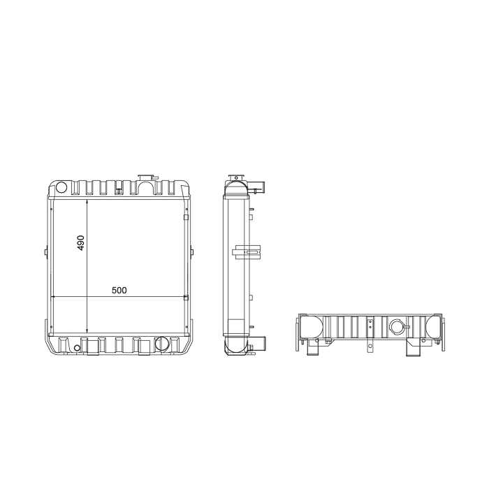 RADIADOR CASE 955 XL,956,XL,1055 XL,10563399812R1, 3399812R2 REF. 111009014A