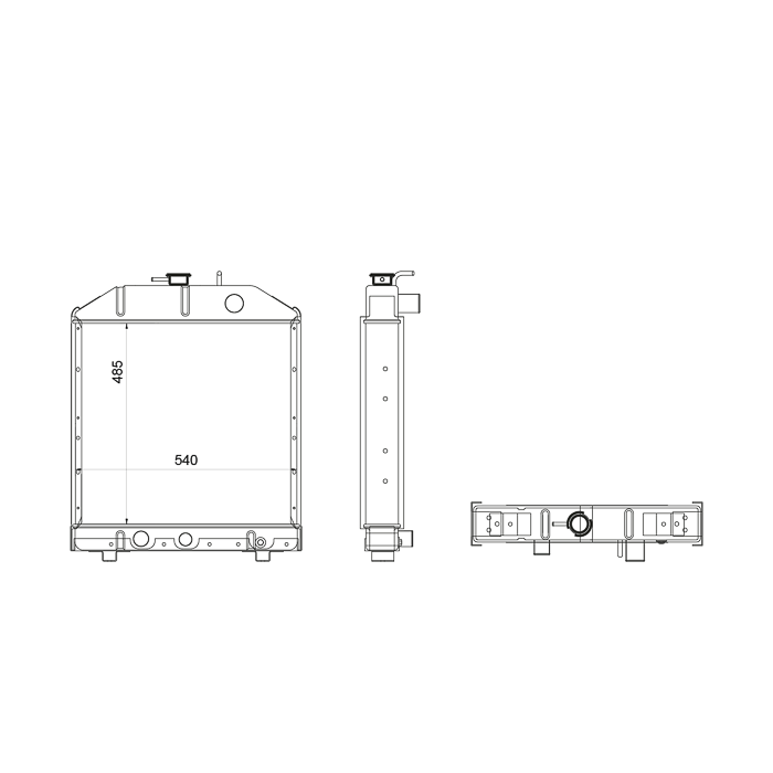 RADIADOR FIAT 980 REF. 111025036A