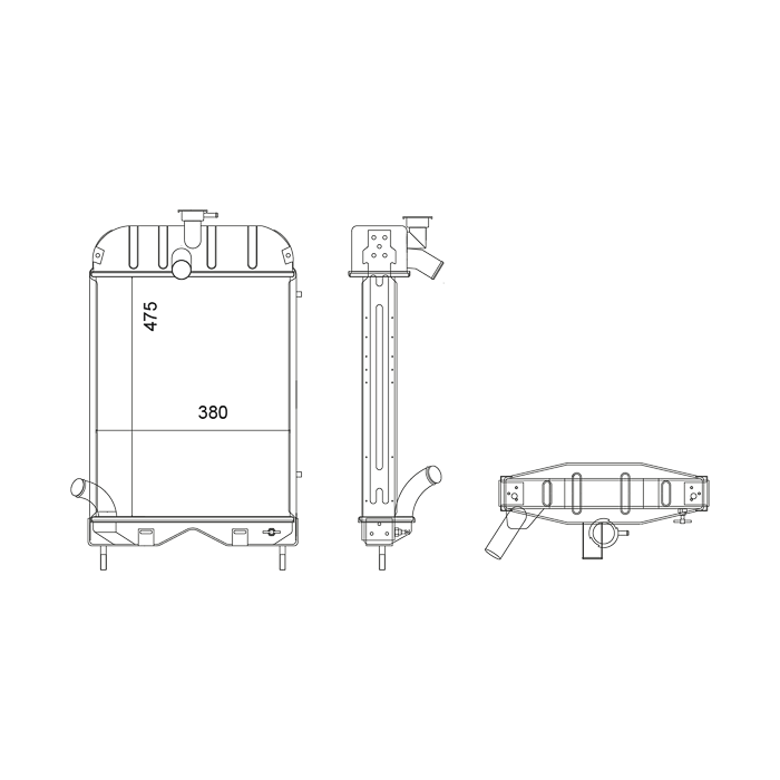RADIADOR MASSEY 135 / 148 REF. 111058003A