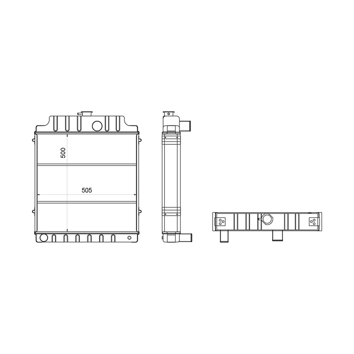 RADIADOR MASSEY FERGUSON REF. 111058007A