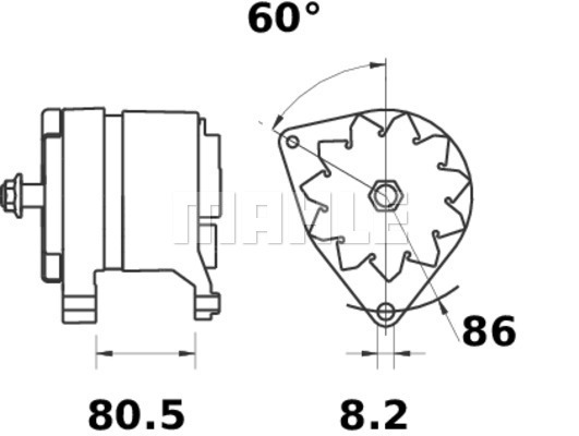 Alternador MAHLE MG212