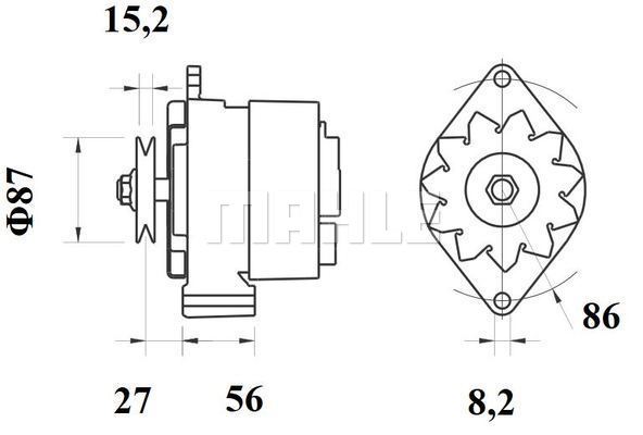 Alternador MAHLE MG215
