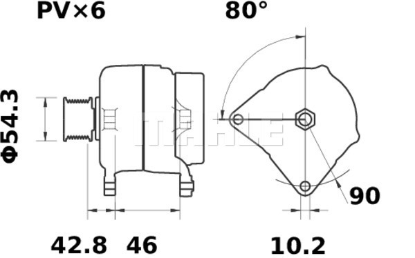 Alternador MAHLE MG31