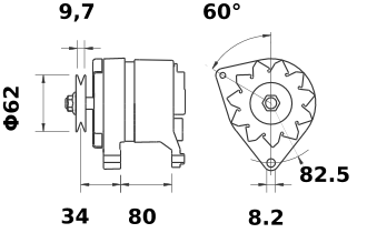 Alternador MAHLE MG372