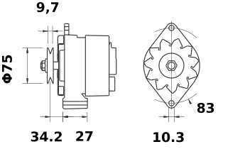 Alternador MAHLE MG478