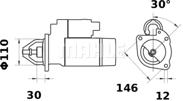 MOTOR DE ARRANQUE MAHLE MS278