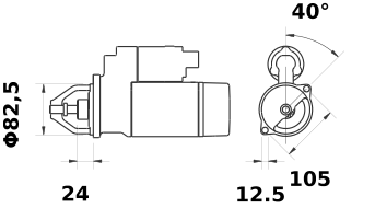 MOTOR DE ARRANQUE MAHLE MS279