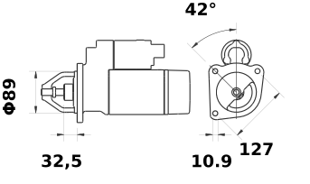 MOTOR DE ARRANQUE MAHLE MS395