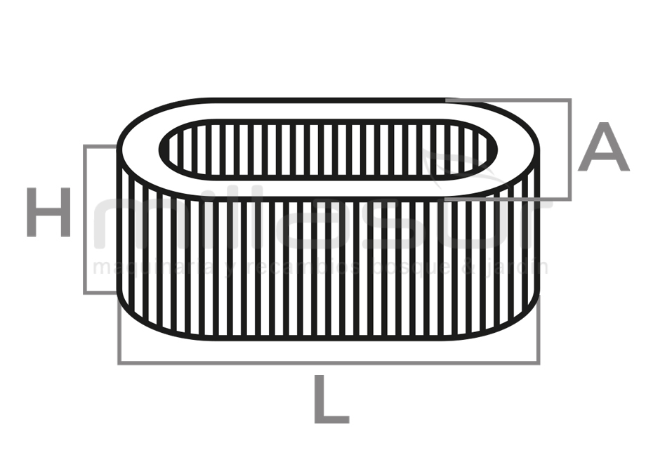 FILTRO AIRE BRIGGS &amp; STRATTON 10-12 HP I/C VERTICAL