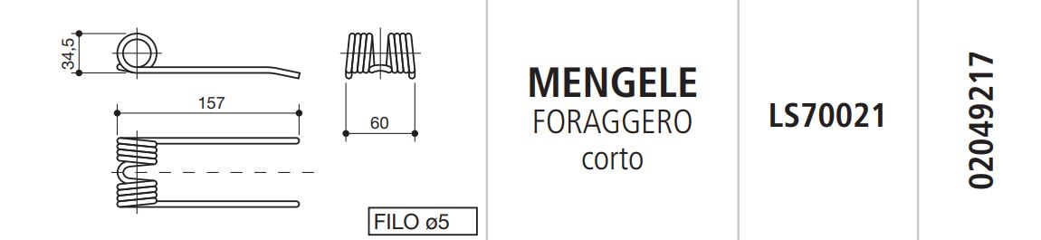 MUELLE AUTOCARGADOR MENGELE LS70021