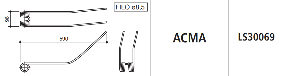 MUELLE RASTRILLO ACMA LS30069