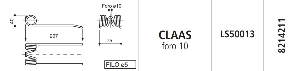 MUELLE EMPACADORA CLAAS (Foro 10) LS50013