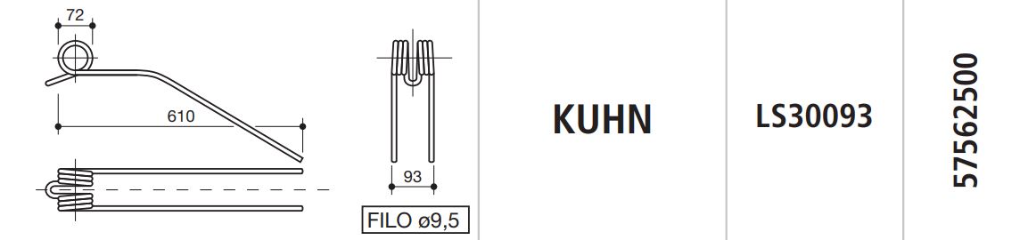 MUELLE RASTRILLO KUHN LS30093