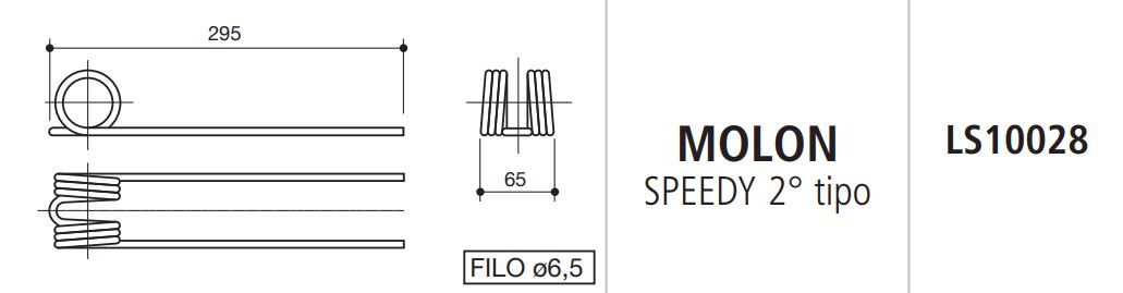 MUELLE RASTRILLO MOLON SPEEDY 2º TIPO LS10028