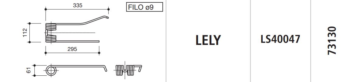 MUELLE RASTRILLO DERECHO LELY LS40047