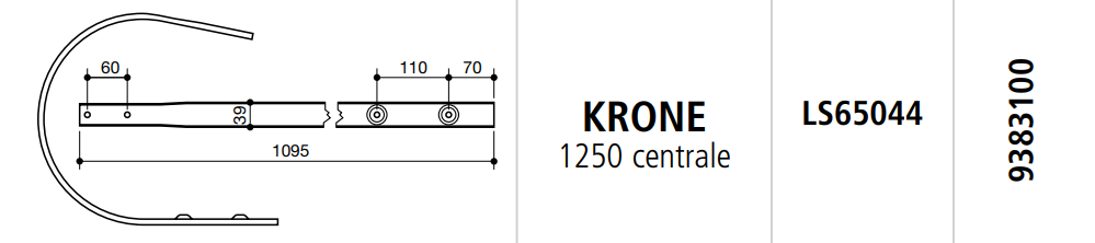 COSTILLA ROTOEMPACADORA KRONE REF. LS65044