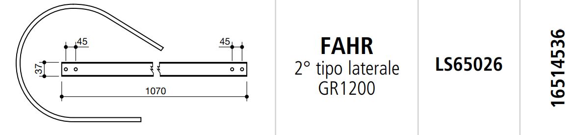 COSTILLA ROTOEMPACADORA FAHR (2º TIPO CENTRAL) LS65025