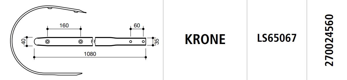 COSTILLA ROTOEMPACADORA KRONE LS65067
