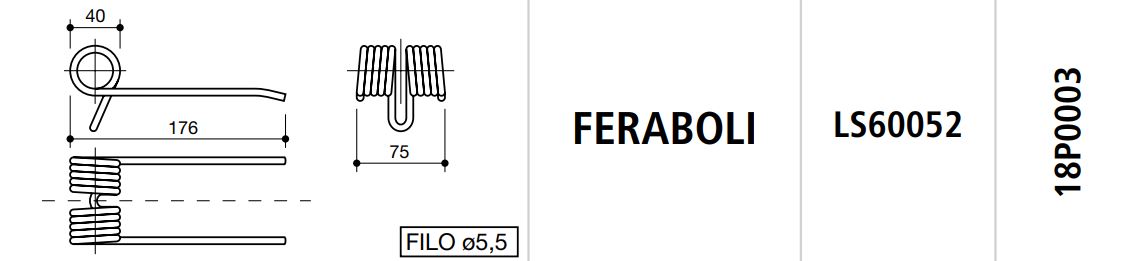 MUELLE ROTOEMPACADORA FERABOLI LS60052 5251800061