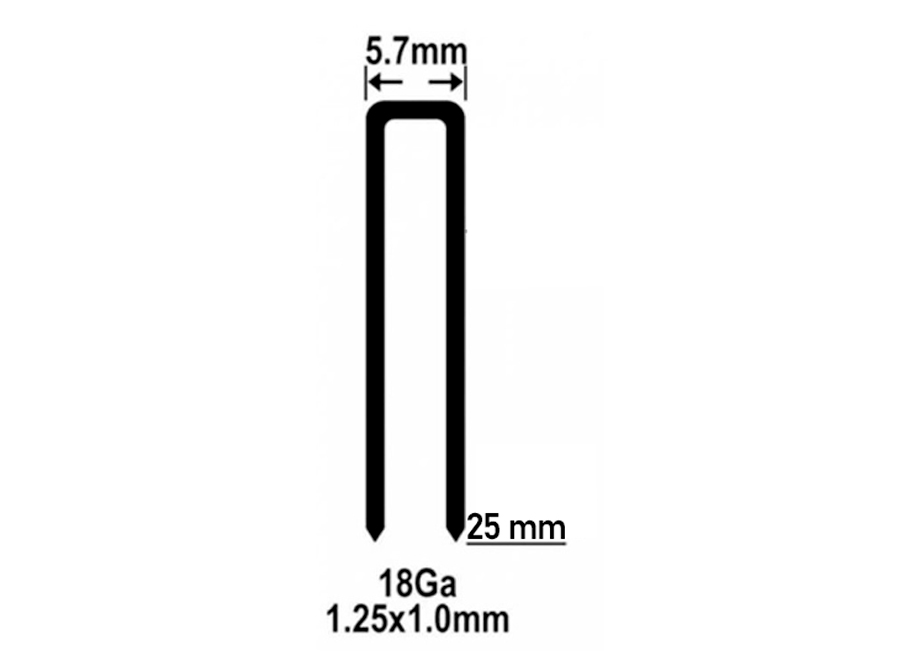 GRAPAS PARA CLAVADORA NEUMATICA 25MM - 2500PCS TOTAL