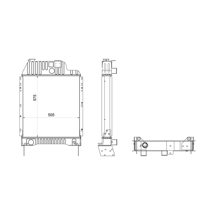 RADIADOR ADAPTABLE A MASSEY FERGUSON  REF. 111.058.016A