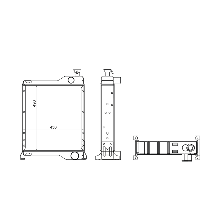 RADIADOR ADAPTABLE CASE IH REF. 111.009.004A