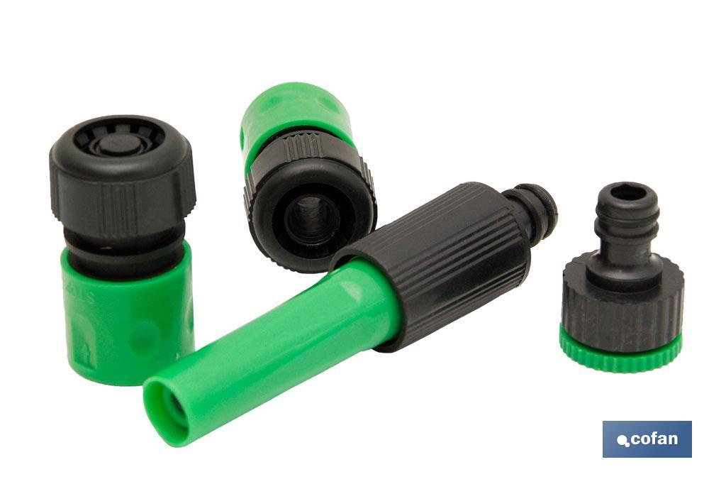 Manguera PVC 3 capas con accesorios 5/8&quot; 15M