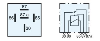 RELÉ INVERSOR 12V 30A
