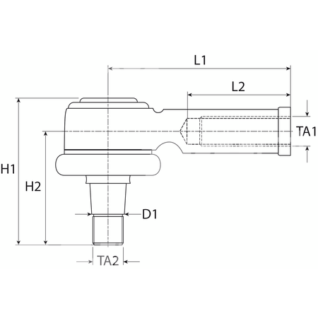 ROTULA DIRECCION HEMBRA ADAPTABLE A JOHN DEERE SERIES 6000