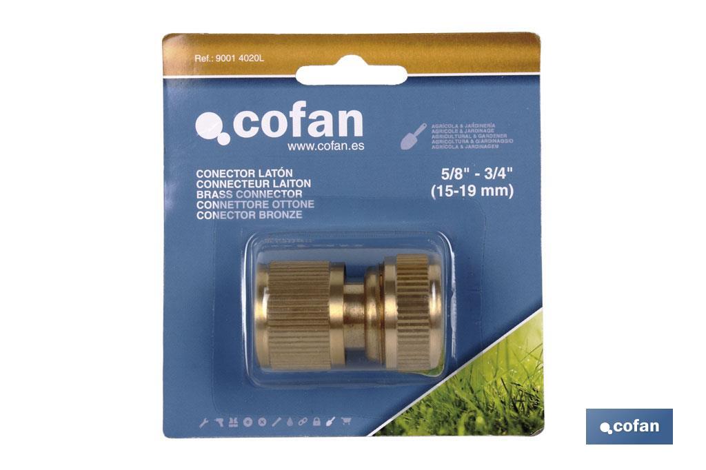 CONECTOR MANGUERA LATÓN 3/4&quot; (19MM)