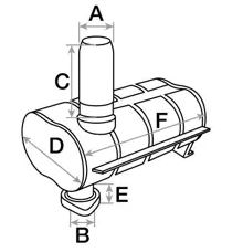 SILENCIOSO Adaptable a JOHN DEERE Series 40/50