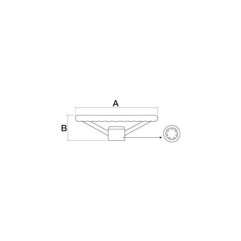 VOLANTE DIRECCION Ø 425 mm adaptable a JOHN DEERE Series 20/30/40/50