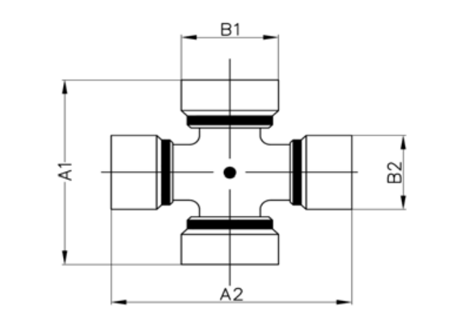 CRUCETA NUDO TRANSMISION Ref 621 75x27mm - 91x24mm