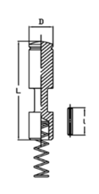 PULSADOR NUDO TRANSMISION G-59 13X59mm