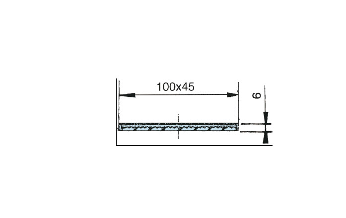 CATADIOPTRICO ROJO RECTANGULAR AUTOADHESIVO 100x45 mm