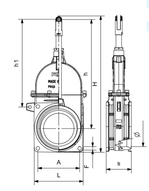 TAJADERA 2 BRIDAS 8&quot; Ø 191 mm PERLA RIV 10