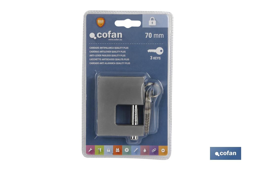 Candado Antipalanca Quality Plus 90 mm