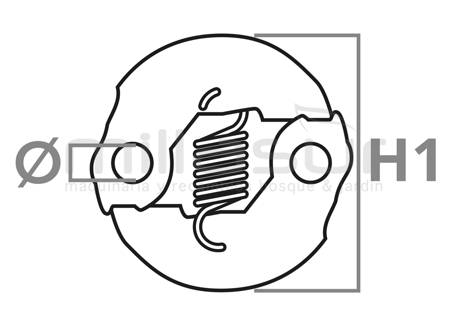 EMBRAGUE DESBROZADORA KAWASAKI TJ35E, TJ45E