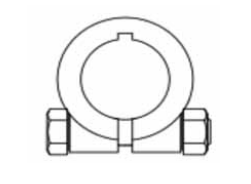 ADAPTADOR / ALARGADOR TOMA DE FUERZA Ø 30mm para chaveta de 8mm (HEMBRA) A 1-3/8&quot; Z.6 (MACHO)