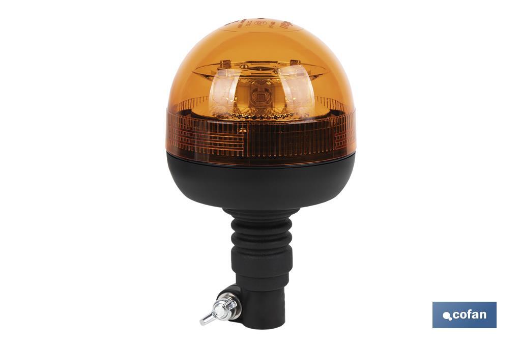 GIROFARO PALOMILLA LED ESTACIONARIO 12/24V ECE R65 IP66 PARA SOPORTE FLEXIBLE