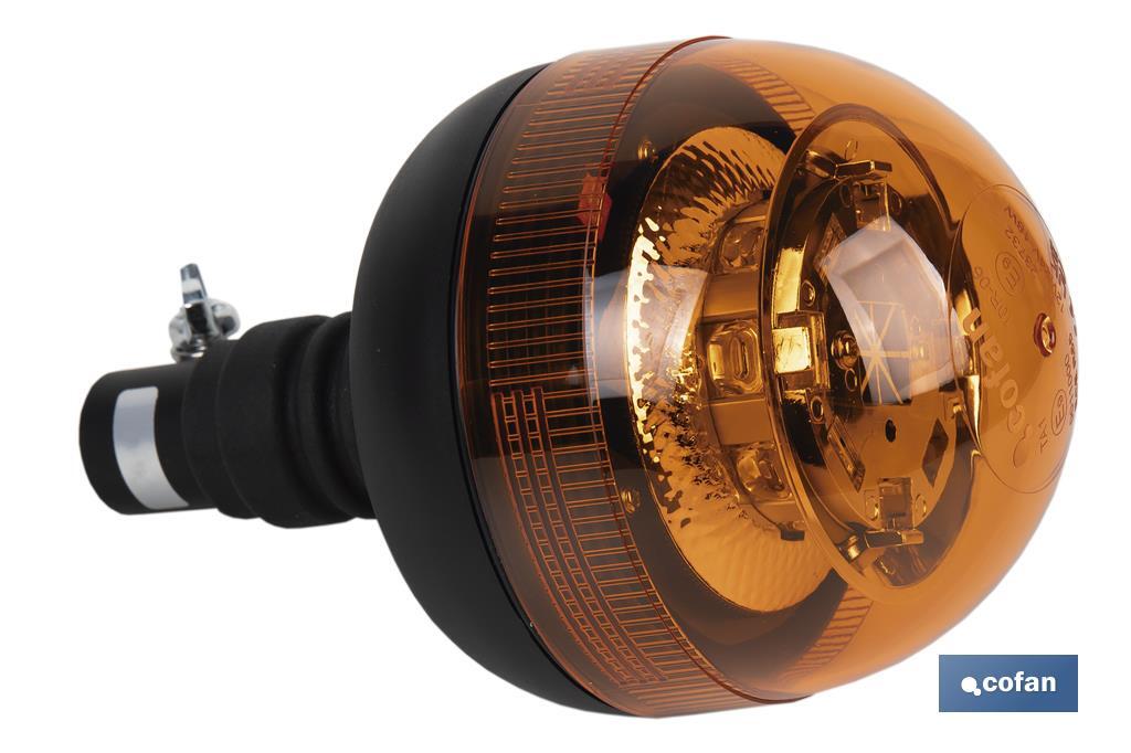 GIROFARO PALOMILLA LED ESTACIONARIO 12/24V ECE R65 IP66 PARA SOPORTE FLEXIBLE