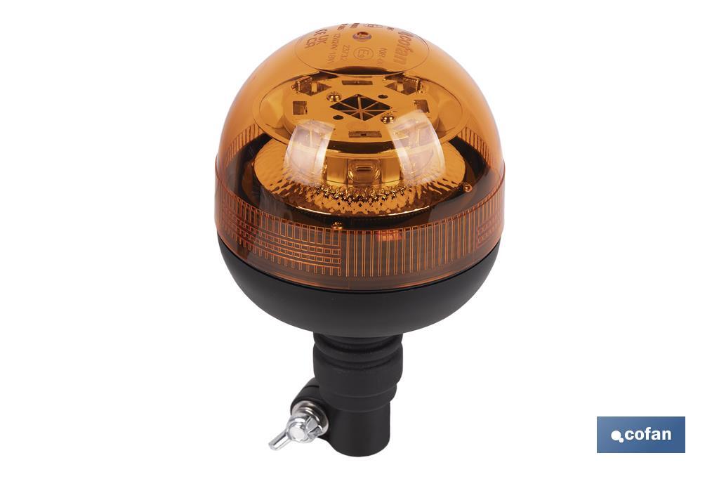 GIROFARO PALOMILLA LED ESTACIONARIO 12/24V ECE R65 IP66 PARA SOPORTE FLEXIBLE