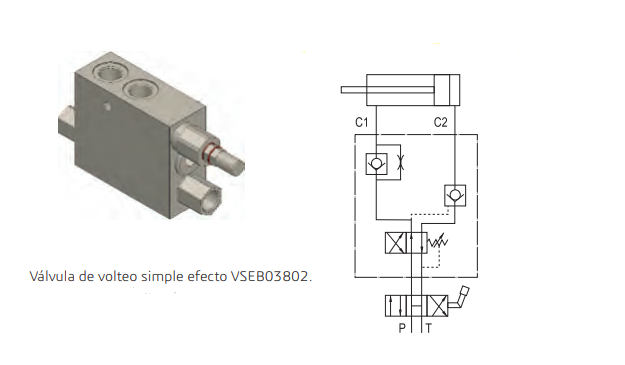 Cilindro volteo de arado 40-70/80-160