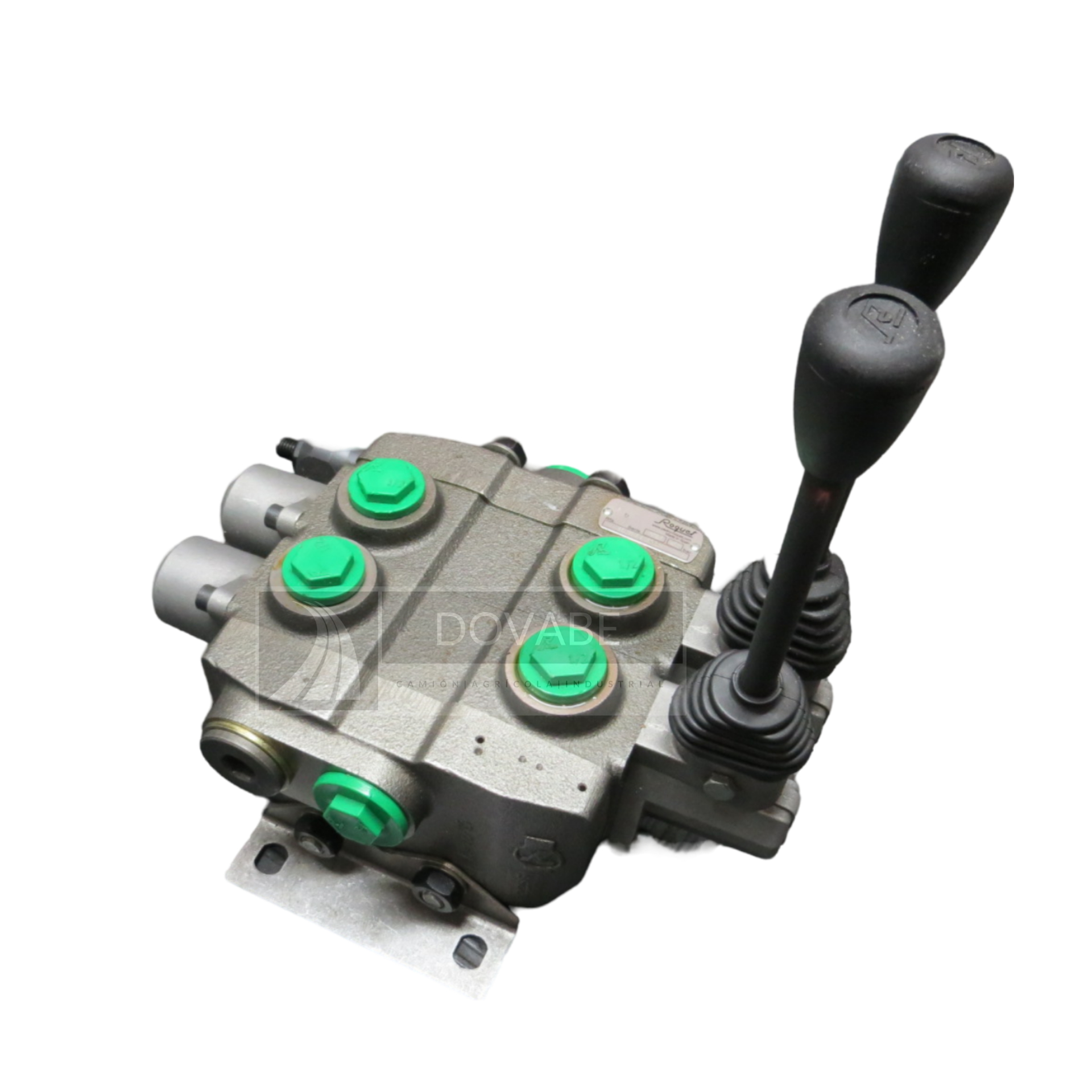 Distribuidor Seccional 2 palancas 1/2 G Paso libre Roquet 406N1PA12DD