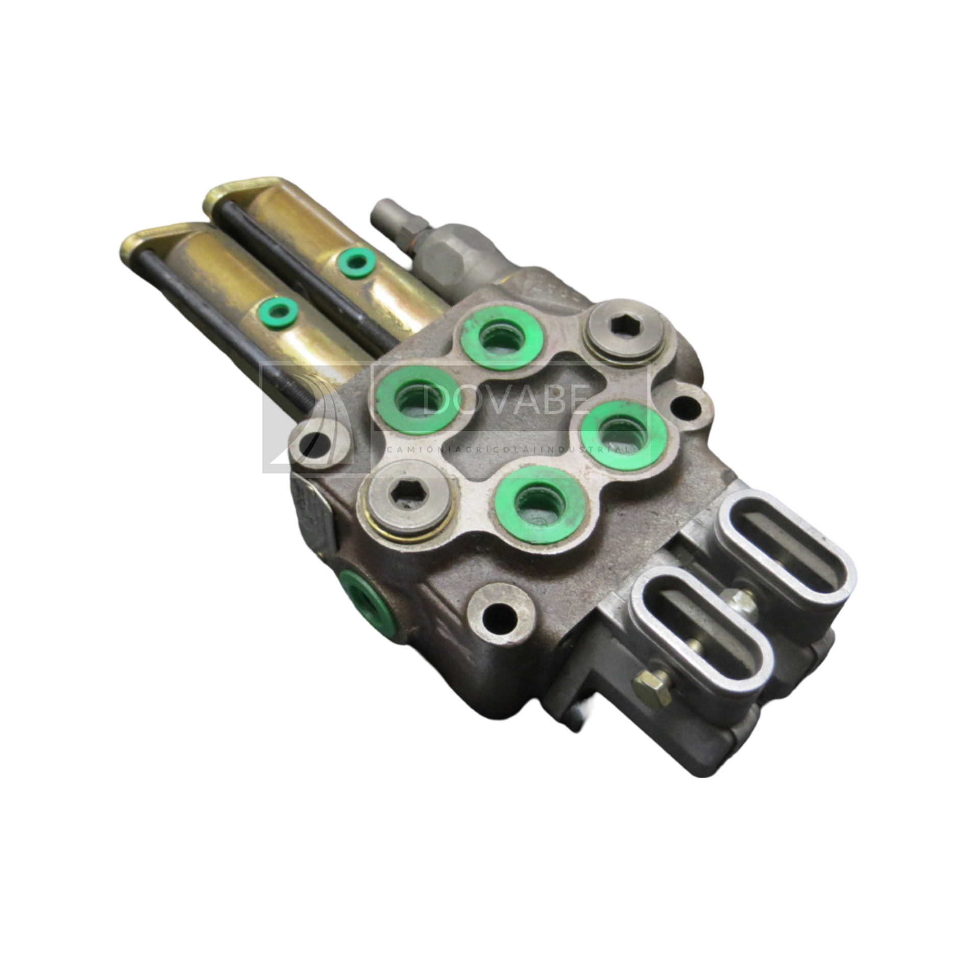 Distribuidor Monobloque 2 Palancas 3/8 G Paso libre Roquet 102N22PA12DD