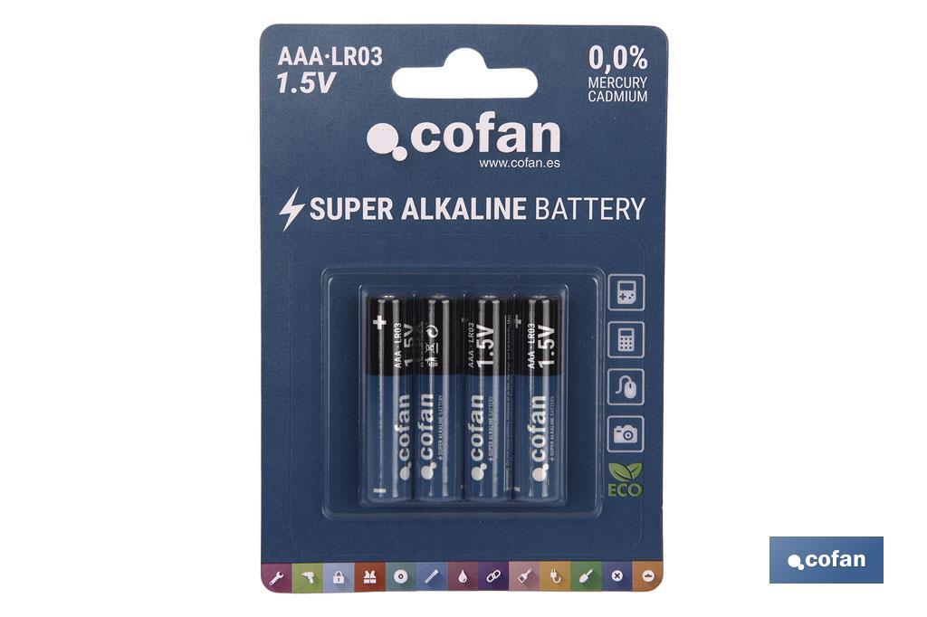 BLISTER 4 BATERIAS ALKALINA PLUS LR03/AAA